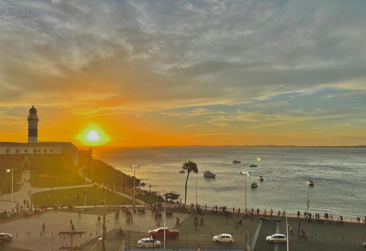 Apartamento No Farol Da Barra. Vista Deslumbrante Para O Mar! No Circuito Do Carnaval. Ao Lado Do Porto Da Barra ! Salvador Exteriér fotografie