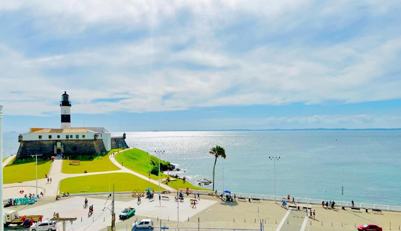Apartamento No Farol Da Barra. Vista Deslumbrante Para O Mar! No Circuito Do Carnaval. Ao Lado Do Porto Da Barra ! Salvador Exteriér fotografie